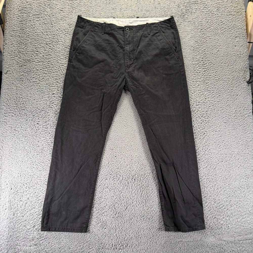 Levi's Pant Mens 38x30 Black Cotton Chino Tapered Business Preppy Career Office